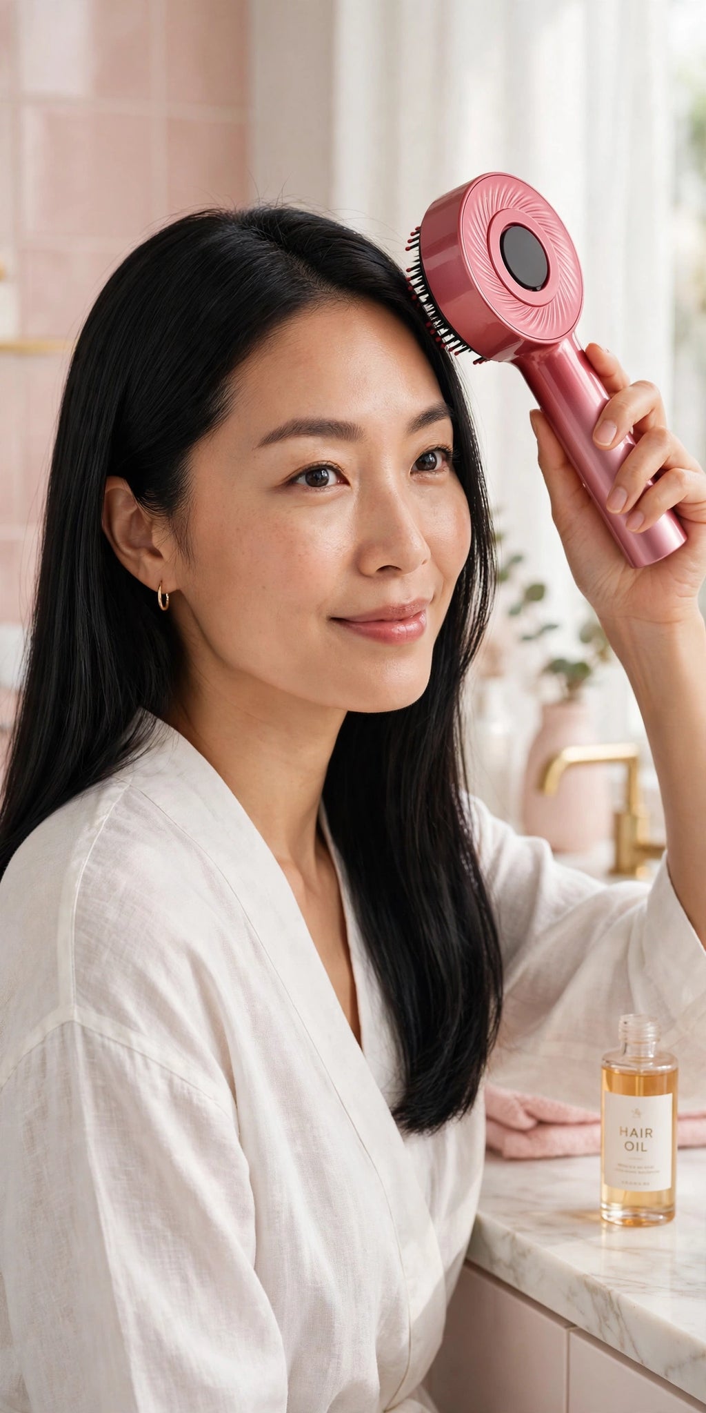 ManeLume RitualGlow — 3-in-1 Electric Scalp Massager with Red Light & Oil Infusion