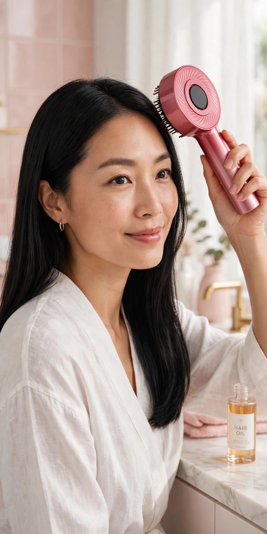 ManeLume RitualGlow — 3-in-1 Electric Scalp Massager with Red Light & Oil Infusion